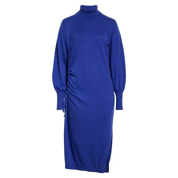 NEW Ted Baker Aavvaa Long Sleeve Wool Blend Bright Blue Sweater Dress 2 US 6 - Picture 5 of 7